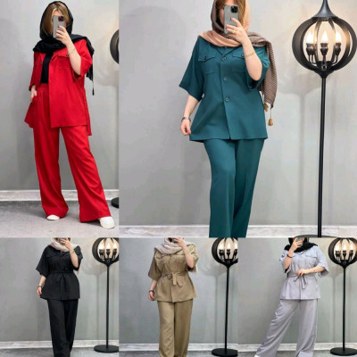 مانتو شلوار زنانه داکرون