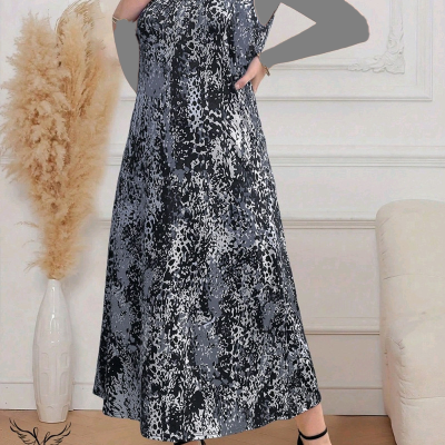 پیراهن ساحلی زنانه نخ پنبه کشی وارداتی مدل مجلسی یقه گرد