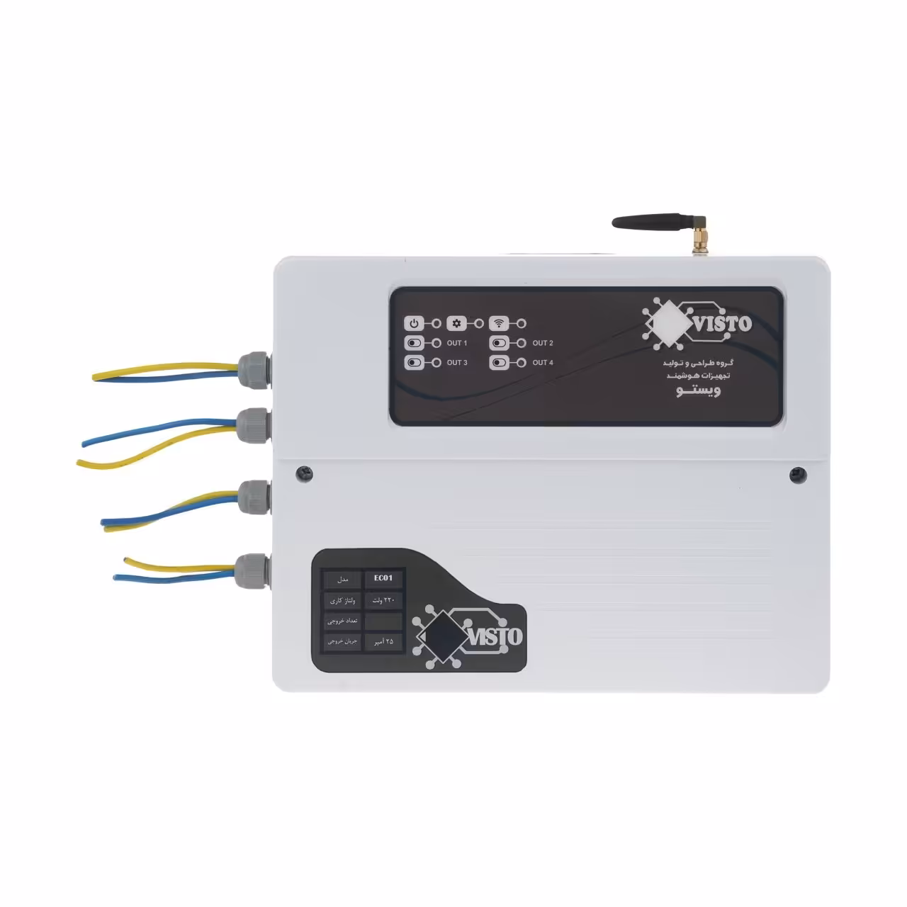 سیستم هوشمند کنترل از راه دور پیامکی ویستو مناسب برای آبیاری و کنترل وسایل مدل چهار خروجی (EC04)