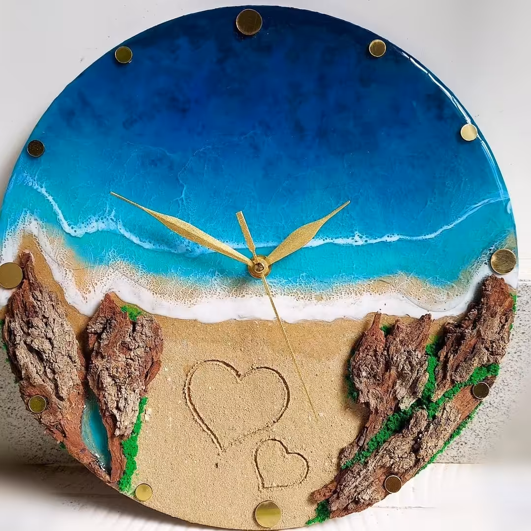 ساعت و دیوارکوب دریایی رزینی