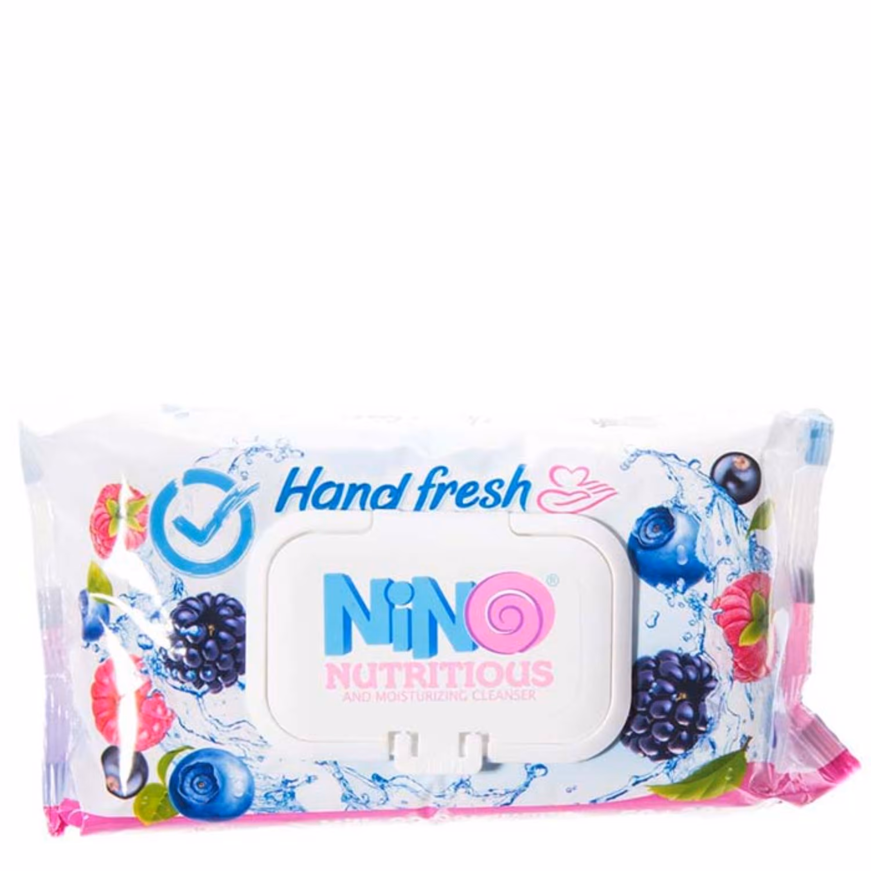 دستمال مرطوب دست و صورت تمام سنین میوه ای درب دار نینو