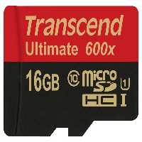 رم میکرو اس‌دی 16 گیگابایت Transcend Class 10 Ultimate 600X