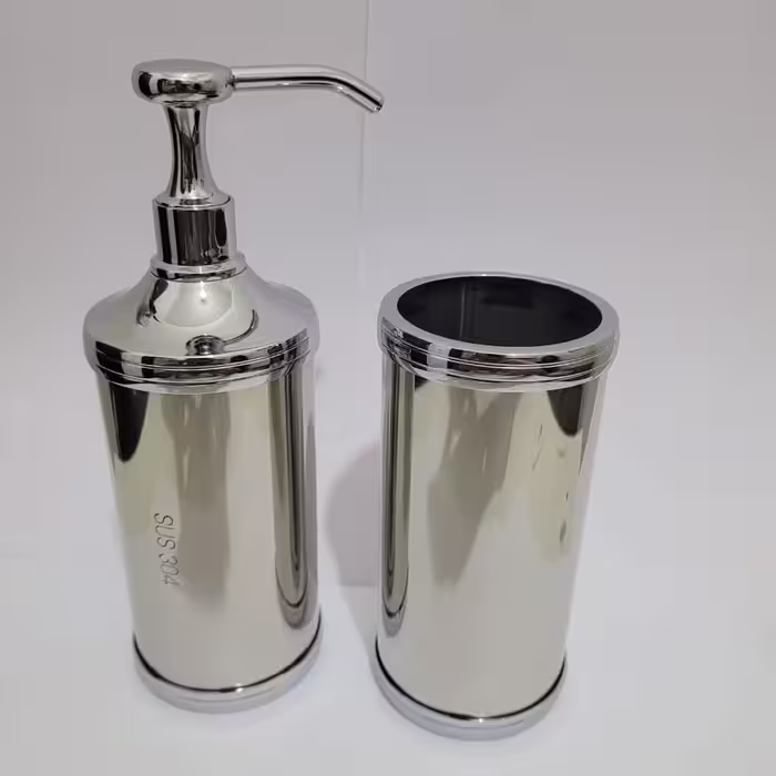 ست جامایع و جامسواکی برنجی