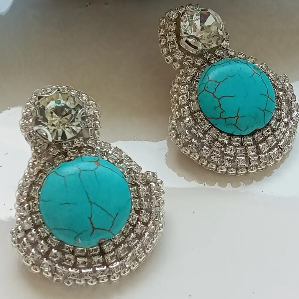 گوشواره جواهر دوزی کد38