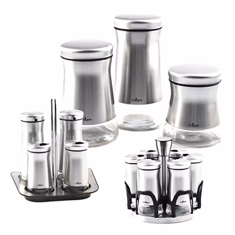 سرویس بانکه 16 پارچه عروس نقره ای یونیک کد 1405 (خارجی)