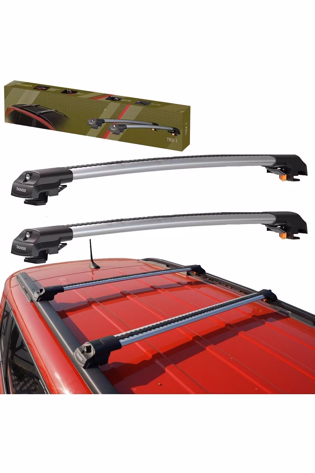 جعبه بار سقفی خاکستری ̇SUZU D MAX 2012 2015 حامل رعد Thunder