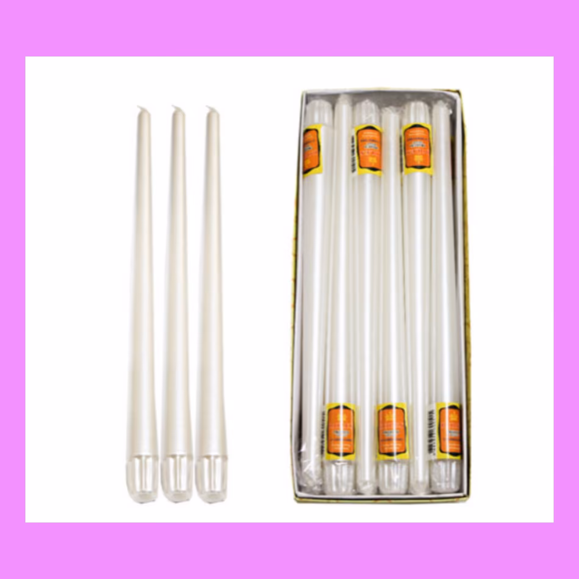 شمع اکلیلی  30 سانت سفید