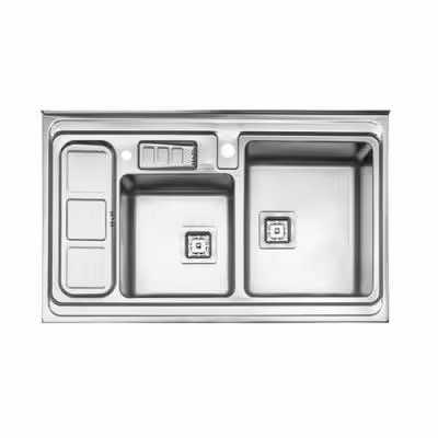 سینک ظرفشویی استیل البرز مدل 853 روکار