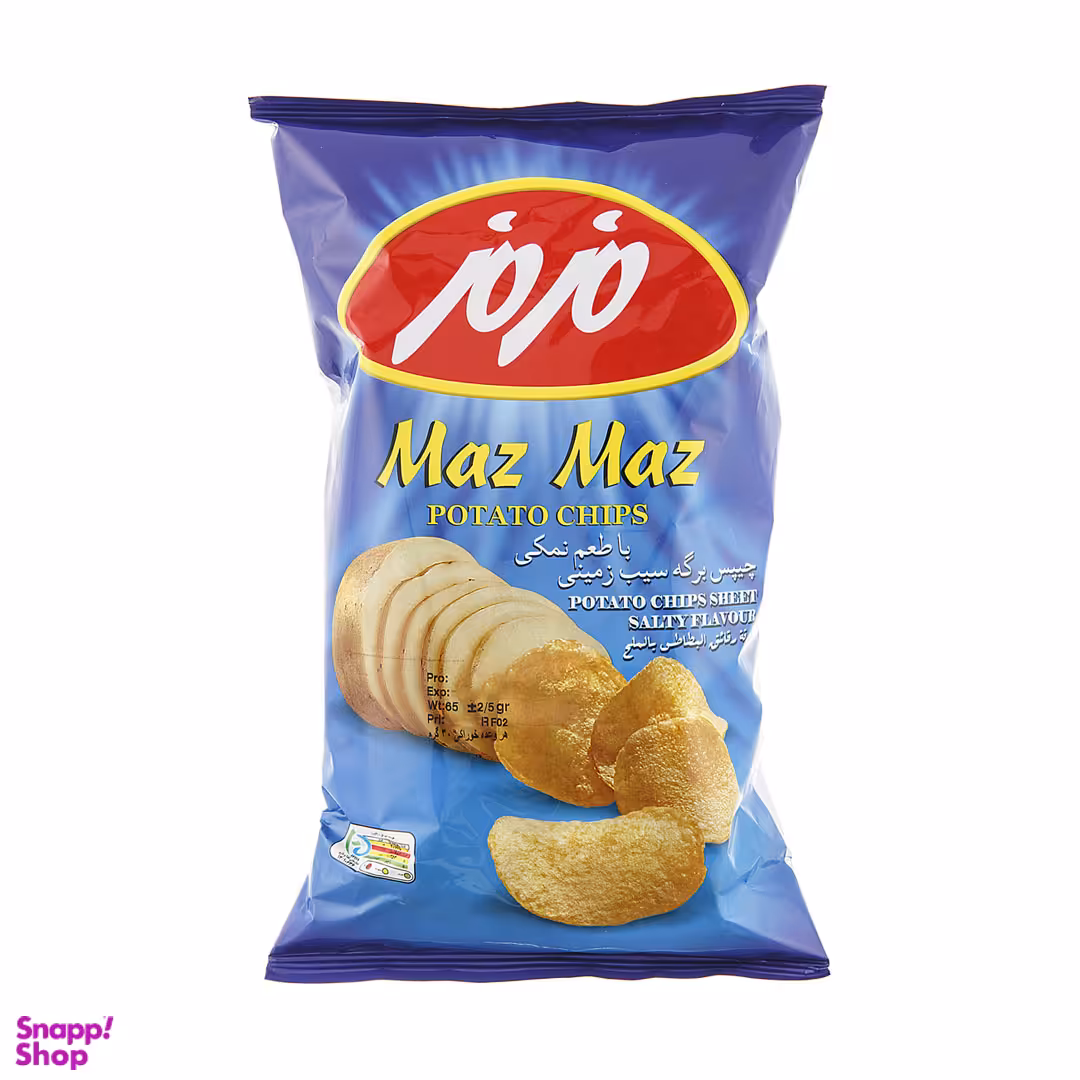چیپس نمکی مزمز وزن 60 گرم