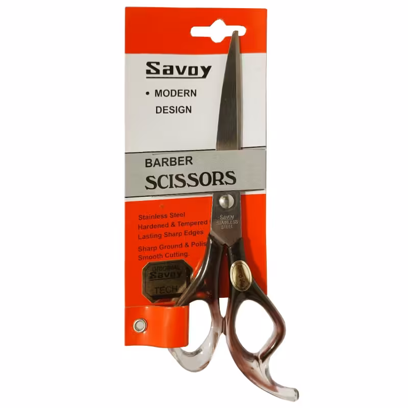 خرید قیچی ساووی دسته عسلی دم دار کوچک مدل Savoy