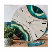 ساعت دیواری رزینی دست ساز قطر30