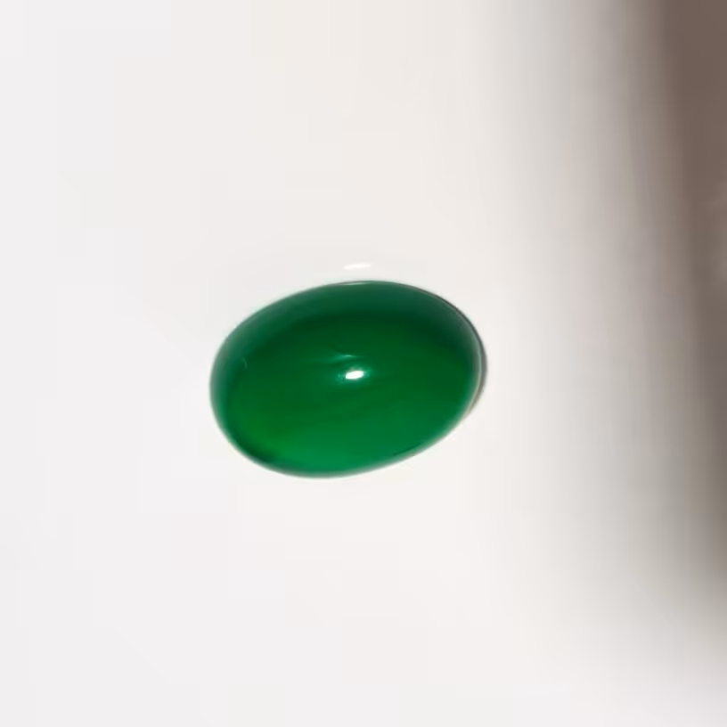 عقیق سبز اصلی ابعاد 15در 11 کد 07 نقره جات لطفی 