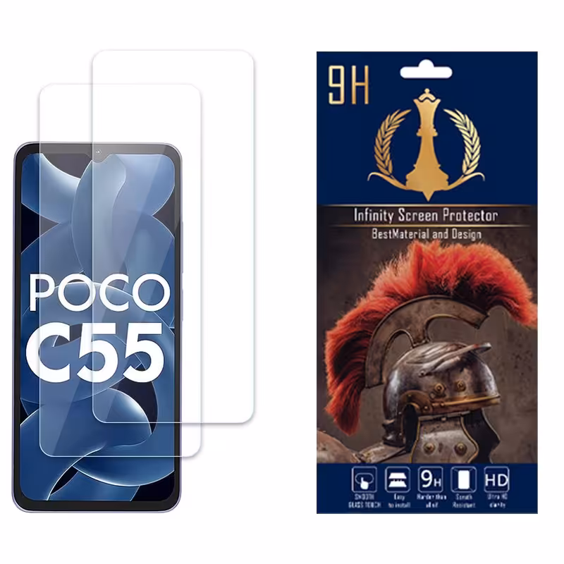 محافظ صفحه نمایش اینفینیتی مدل NANOمناسب برای شیائومی Poco C55 بسته دو عددی