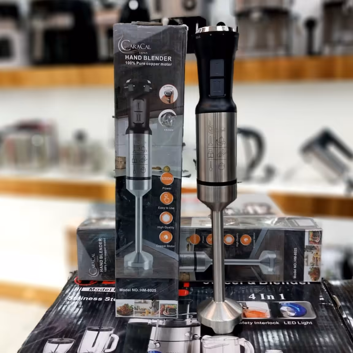 گوشتکوب تک استیل  کاراکال پر قدرت چهار تیغ 