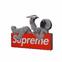 استیکر تزئینی موبایل طرح Supreme کد 476