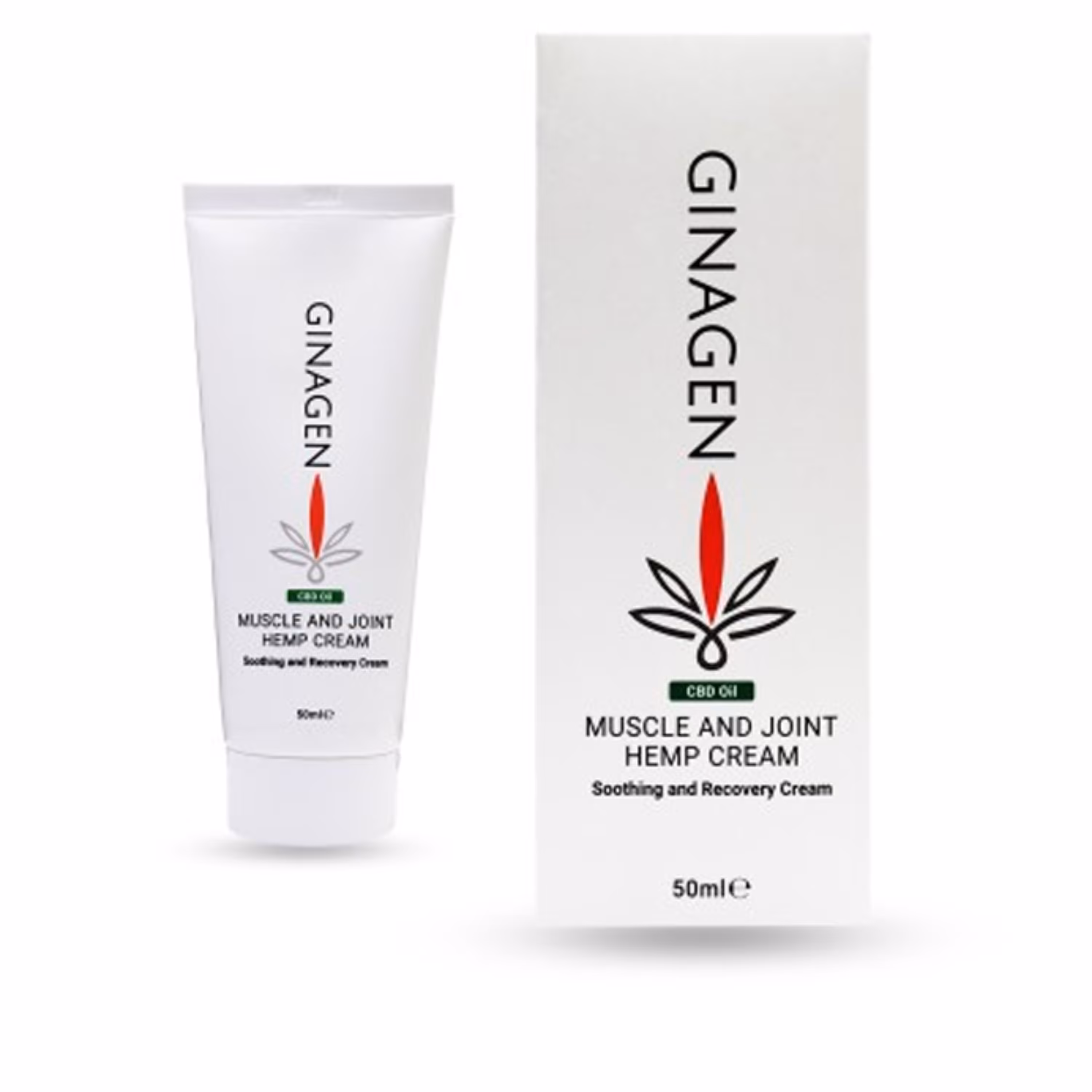 کرم تسکین دهنده با عصاره شاهدانه ژیناژن حجم 50 میلی لیتر