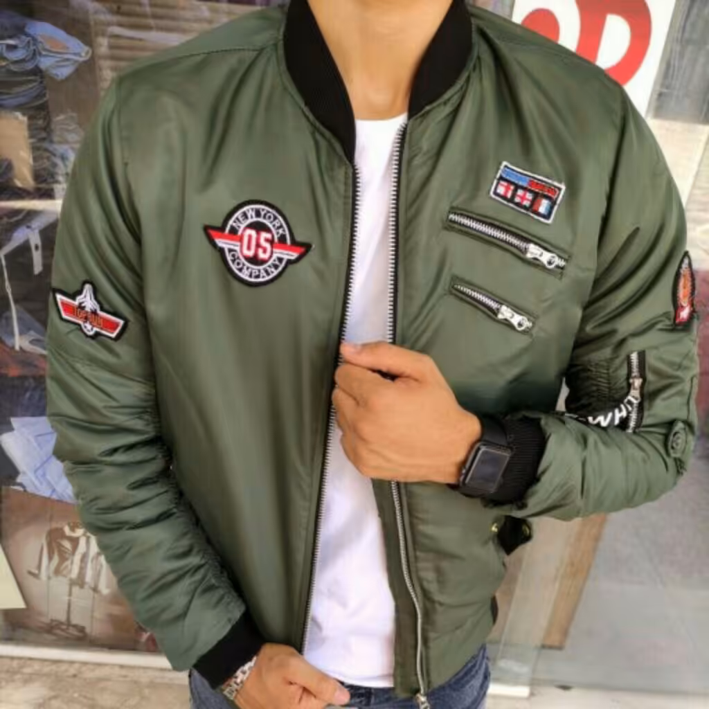 کاپشن خلبانی سبز  رنگ جدید  با کیفیت                