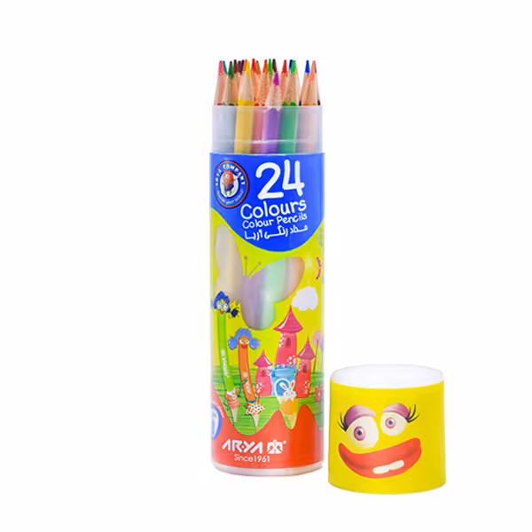 مداد رنگی 24 رنگ آریا کد 2240