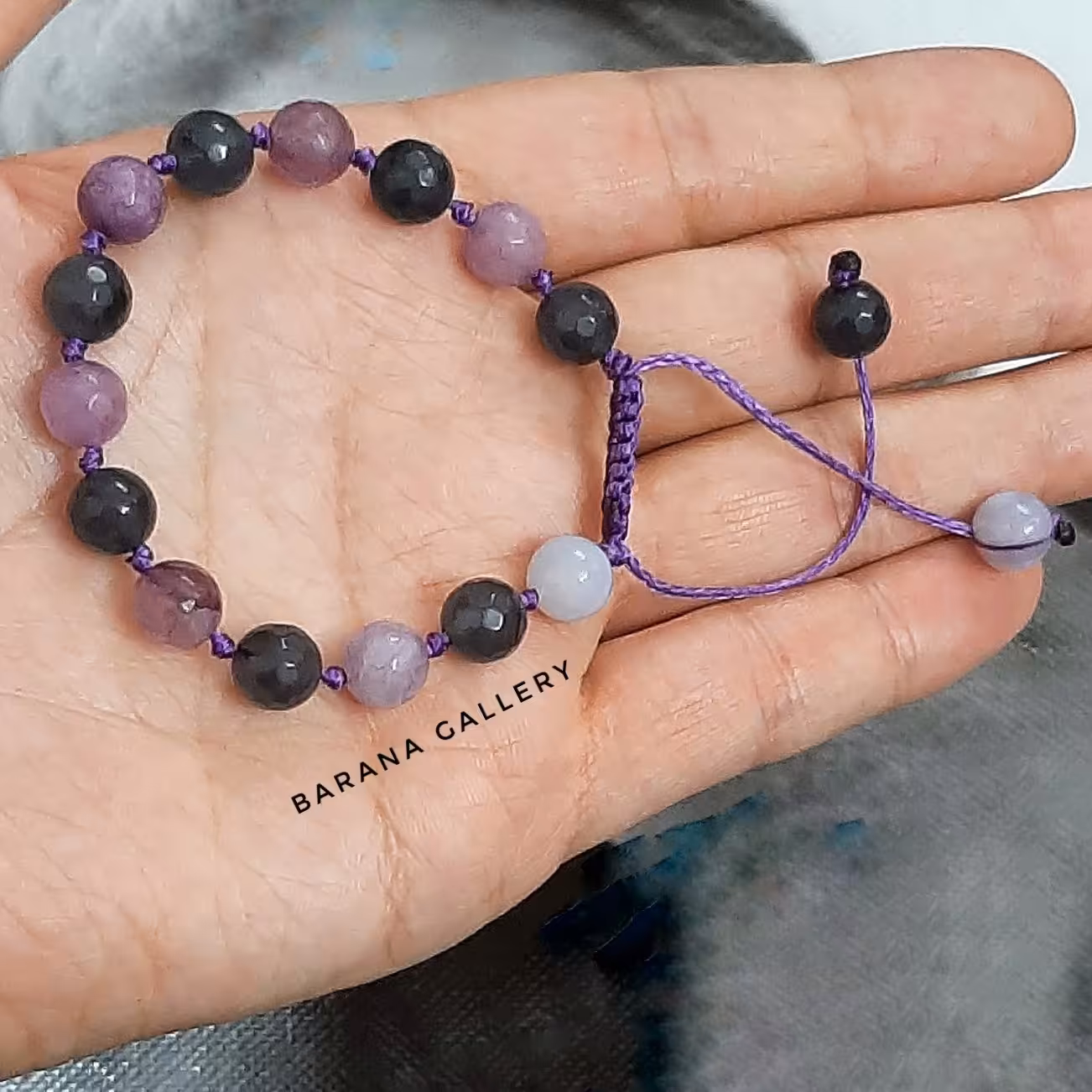 دستبند تمام سنگ جید