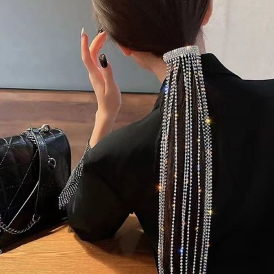 گیره پشت موی ریسه ای نگینی