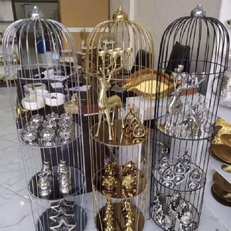 استند قفس سه طبقه 165 سانت(مسوار)(ارسال با باربری و به صورت پس کرایه)