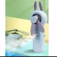 پنکه دستی شارژی و بخور سرد استفاده همزمان