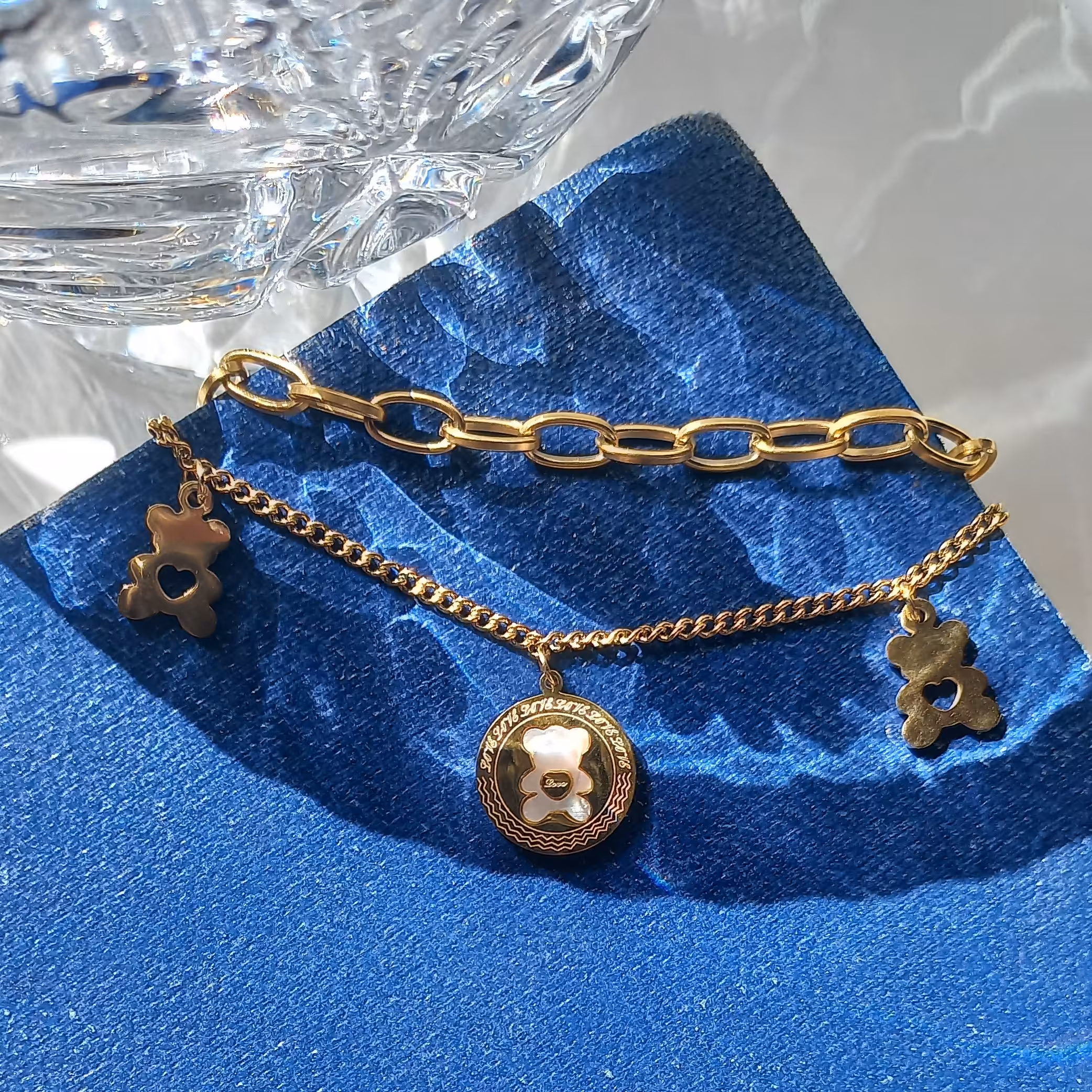 دستبند دوردیفه استیل و رنگ ثابت از برند استینلس استیل