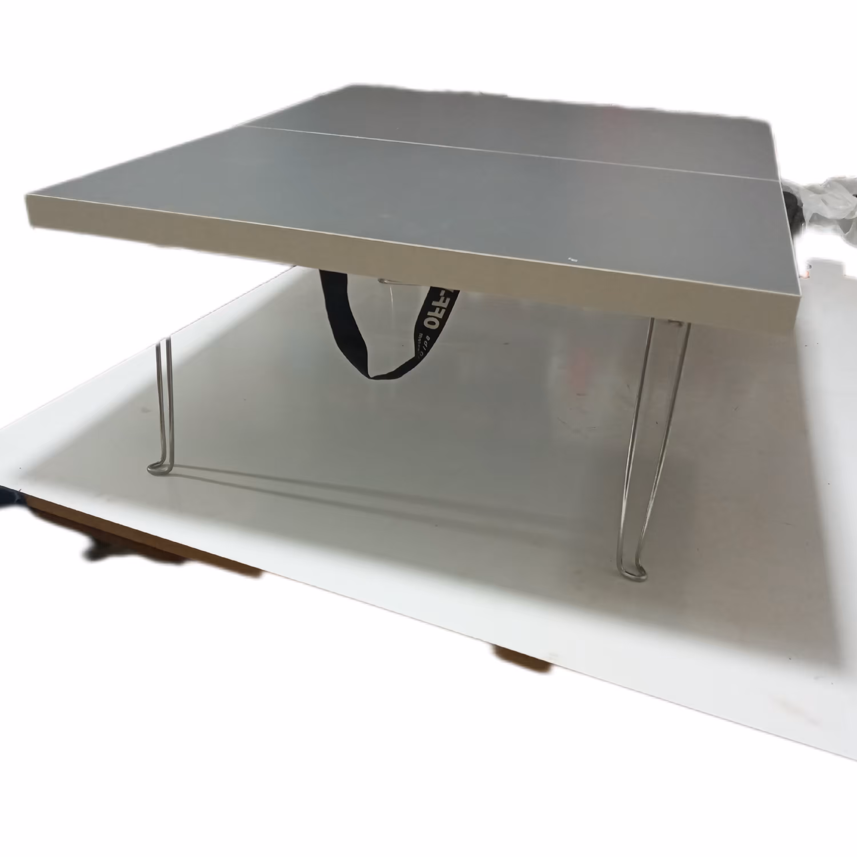 میز تاشوطرح غذاخوری ژاپنی مربعی تاشو رنگ نوک مدادی و مشکی