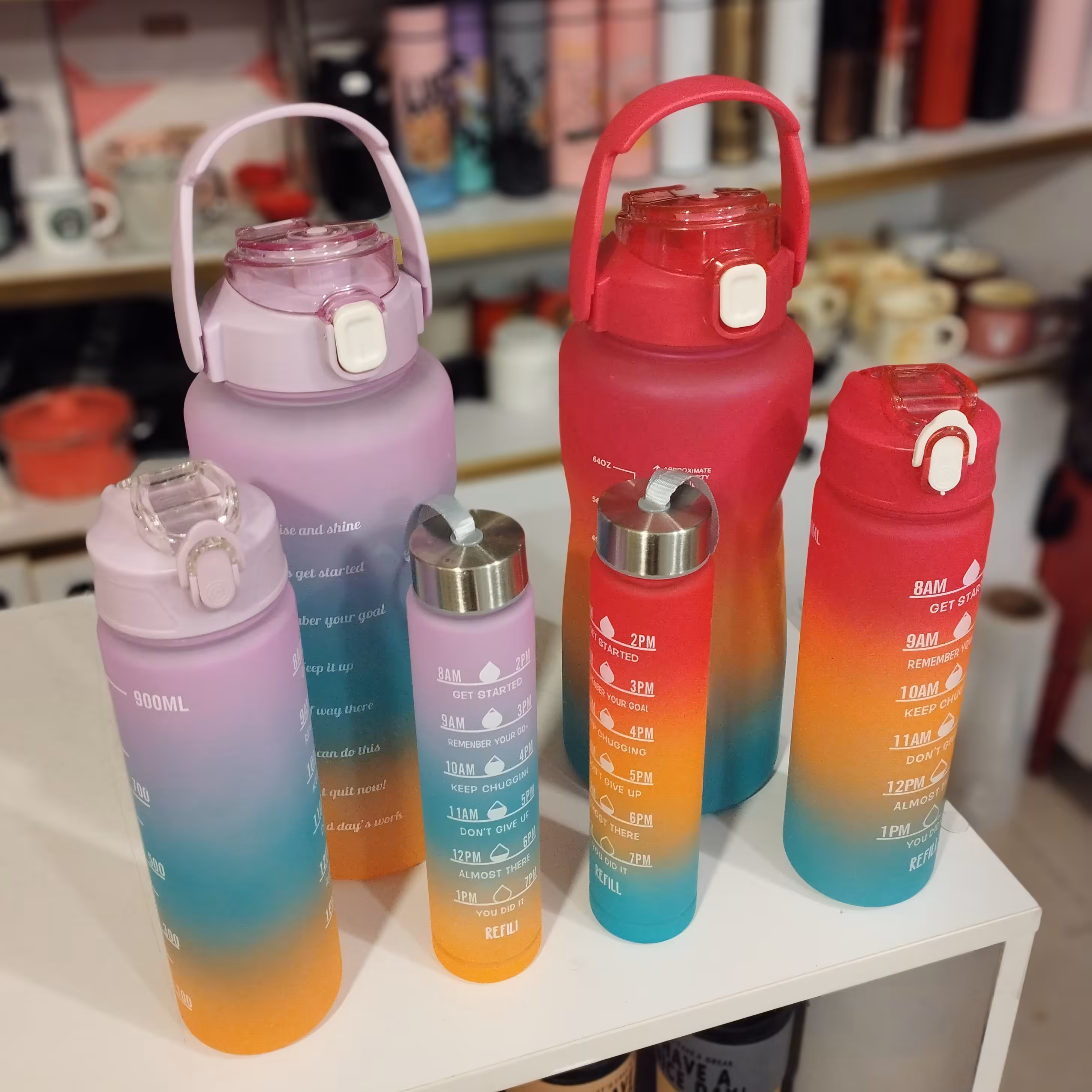 قمقمه یا بطری آب مدل سه سایز ( سه قلو ) وارداتی 