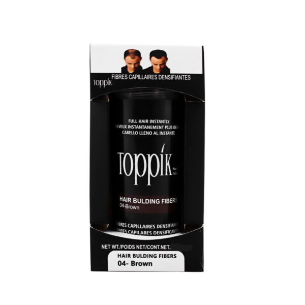 پودر پر پشت کننده موی سر تاپیک شماره 04 رنگ قهوه ای حجم 50 گرم