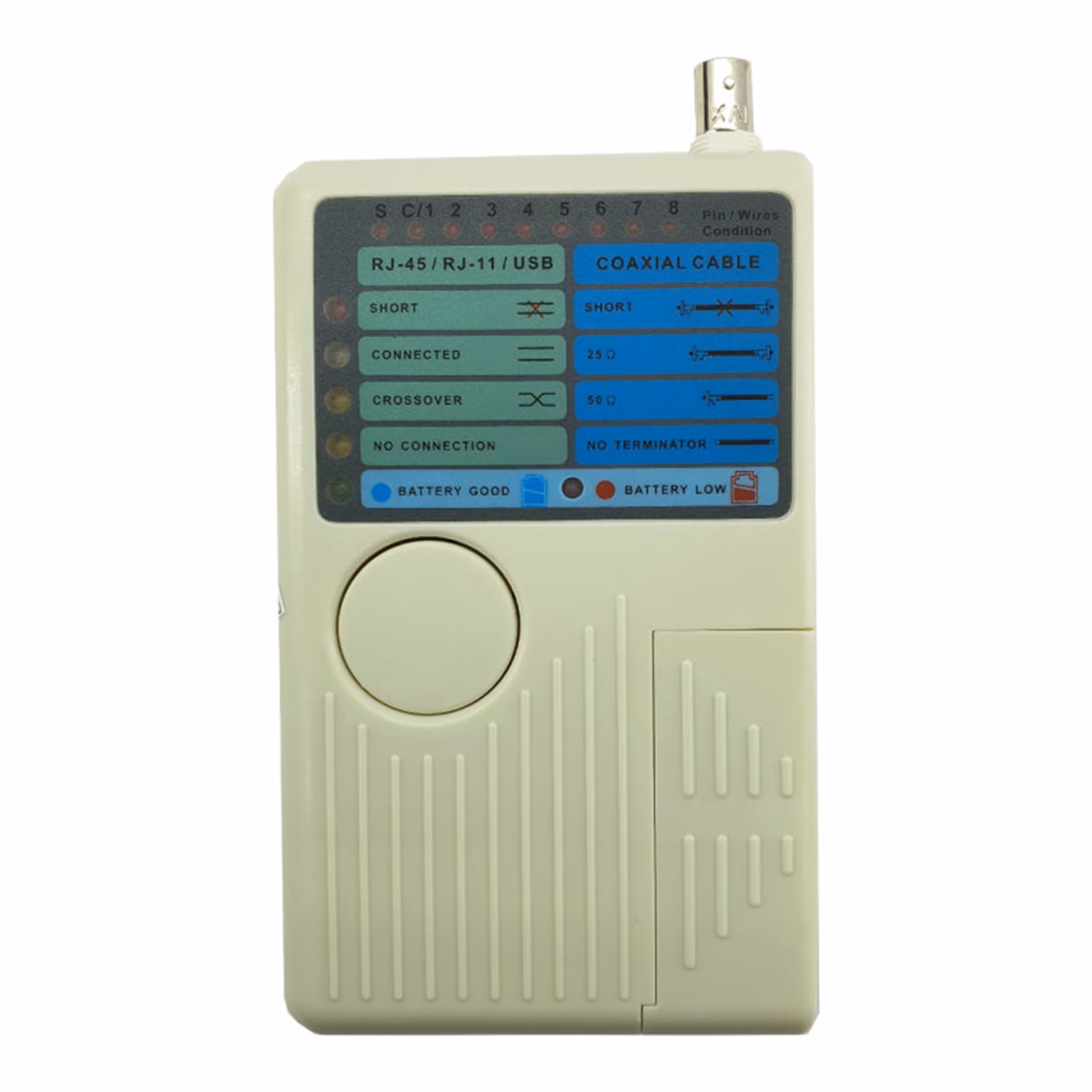 تستر شبکه کی نت مدل K-N8000 تست کابل های BNC - RJ45- RJ11 - RJ12 و USB