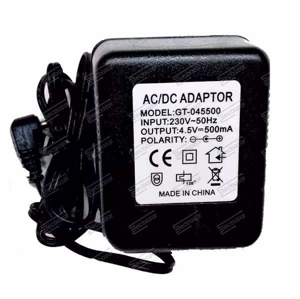 آداپتور ترانسی 4.5 ولت 500 ملی آمپر MGTech Adapter 4.5V 500mA