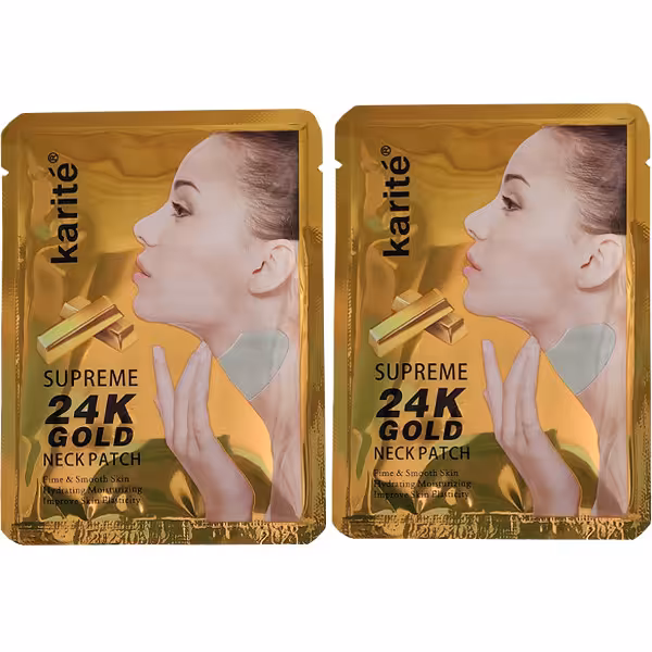 ماسک  گردن کاریته  مدل 24K وزن 20 گرم مجموعه 2 عددی
