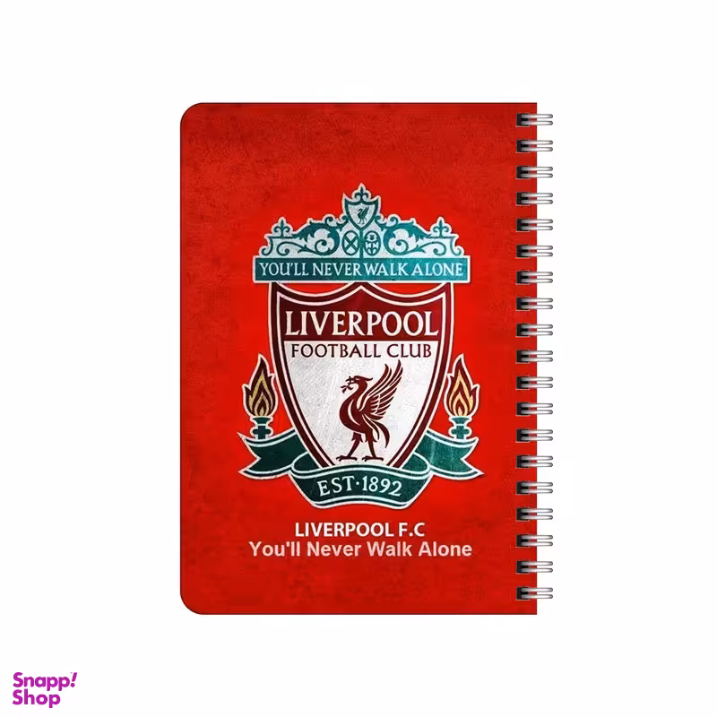 دفترچه یادداشت 80 برگ بامبیلیپ مدل چوبی طرح لوگو لیورپول کد 9347452