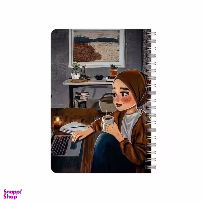 دفترچه یادداشت بامبیلیپ مدل چوبی طرح عصر یک روز معمولی کد 1589425