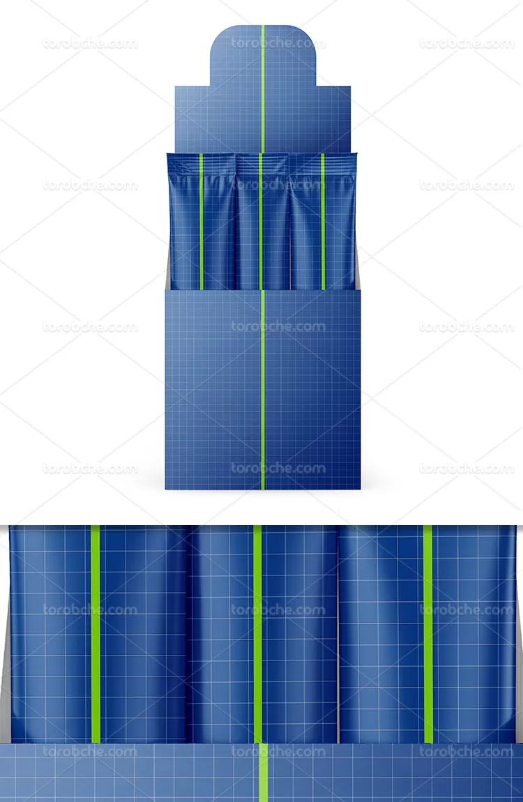 موکاپ بسته بندی نسکافه فویلی | گرافیک با طعم تربچه