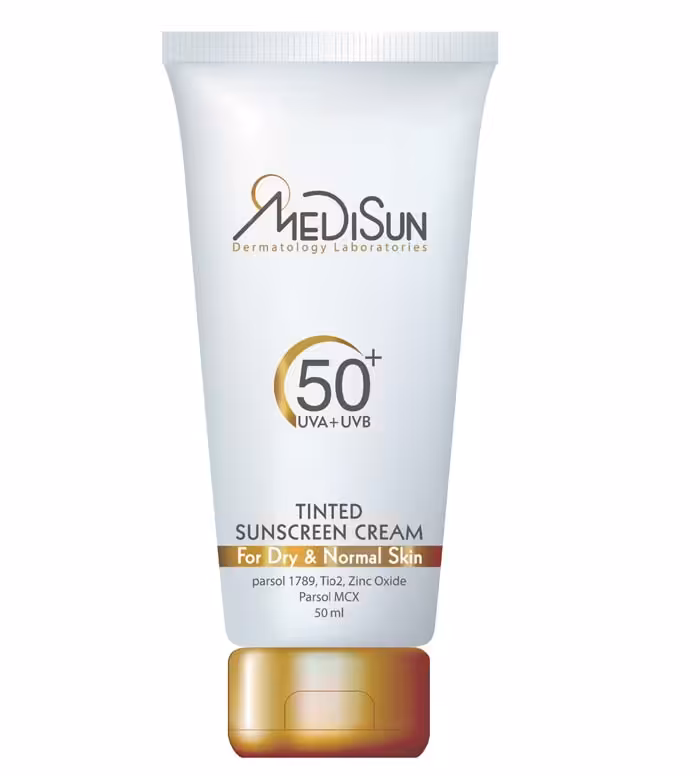 کرم ضد آفتاب رنگی SPF50 میلی لیتر مدیسان
