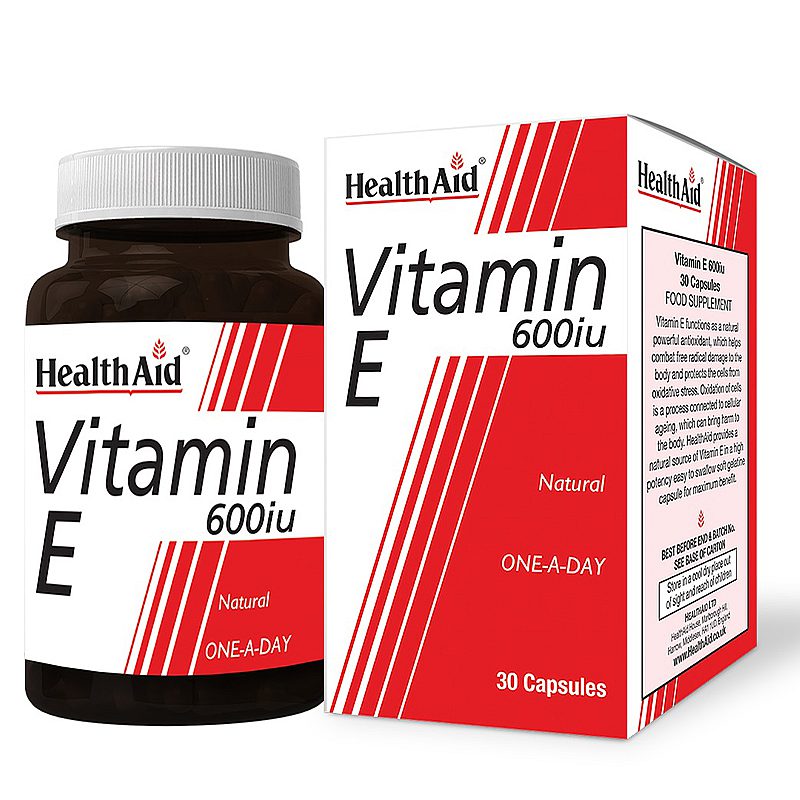 کپسول ویتامین ای 600 واحد هلث اید | healthAid Vitamin E 600 iu | فارموکسین