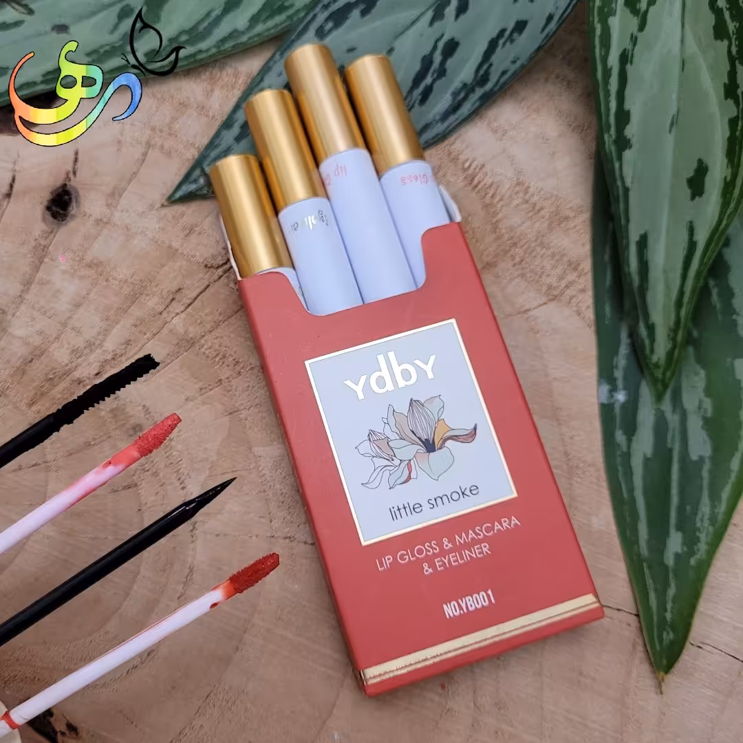 پک مسافرتی سیگاری سه کاره (رژمایع - خط چشم - ریمل)