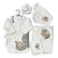 ست حوله نوزاد 5 تکه طرح فیل و بچه مادرکر Mothercare