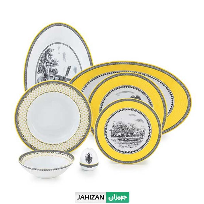 سرویس چینی زرین 28پارچه ویلیج سری ایتالیا (عالی)