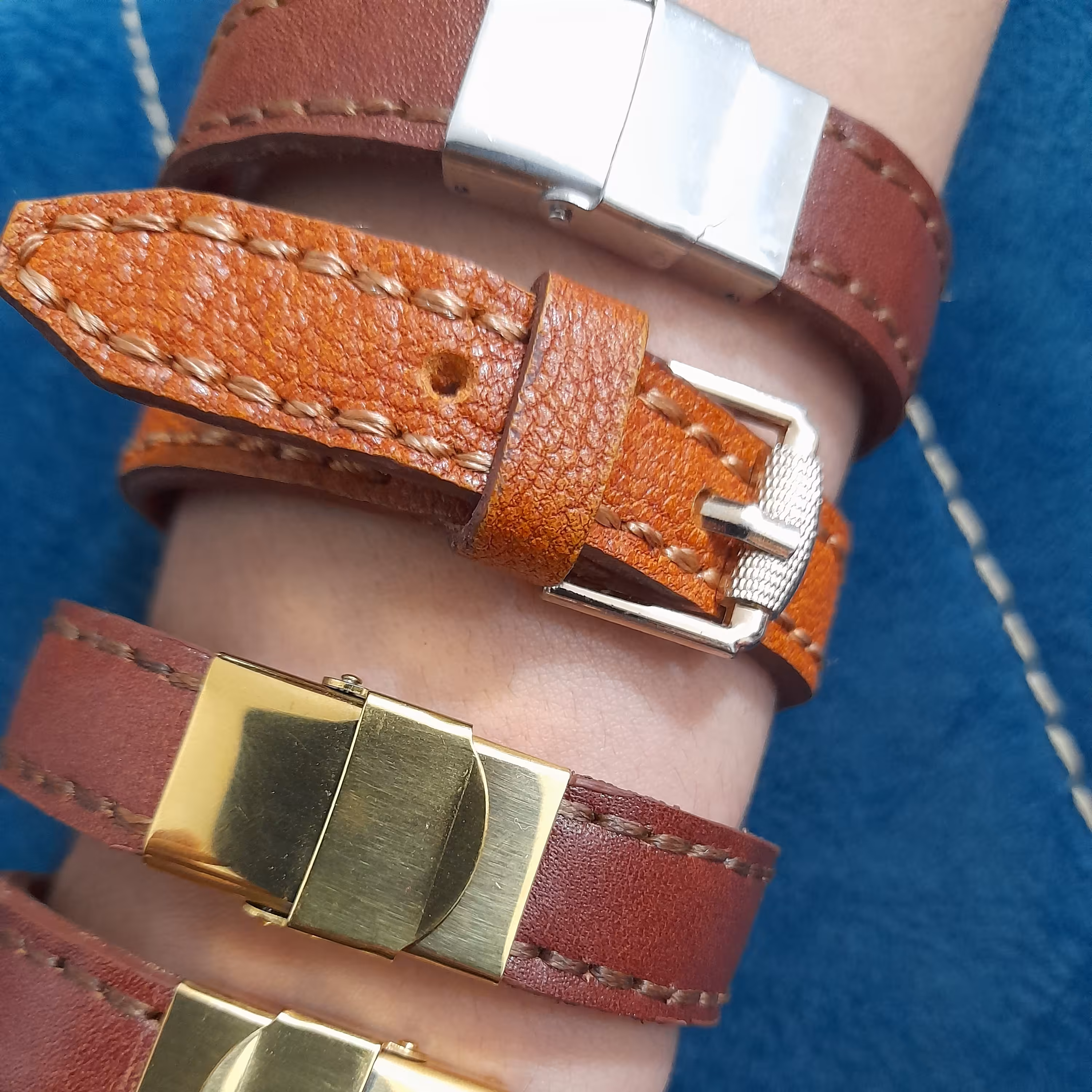 دستبندهای چرم دستدوز