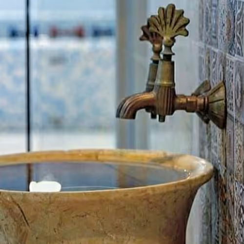 شیر حمام ترکی دکومکور مدل ترکیش رنگ زیتونی ارسال امن با بیمه به سراسر کشور