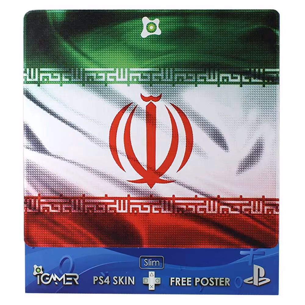 برچسب اسکین برای PS4 مدل اسلیم طرح The Iran