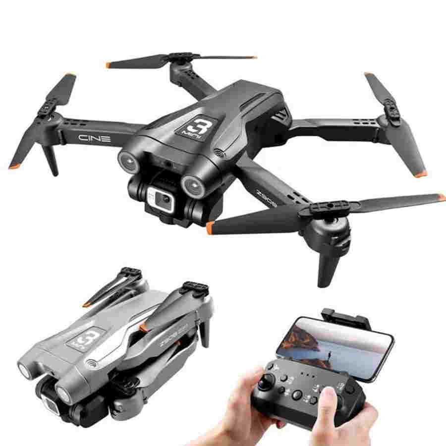 قیمت کواد کوپتر حرفه ای مدل Z908 Pro 🚁 هلی شات دو دوربین سنسور دار - سروش موبایل