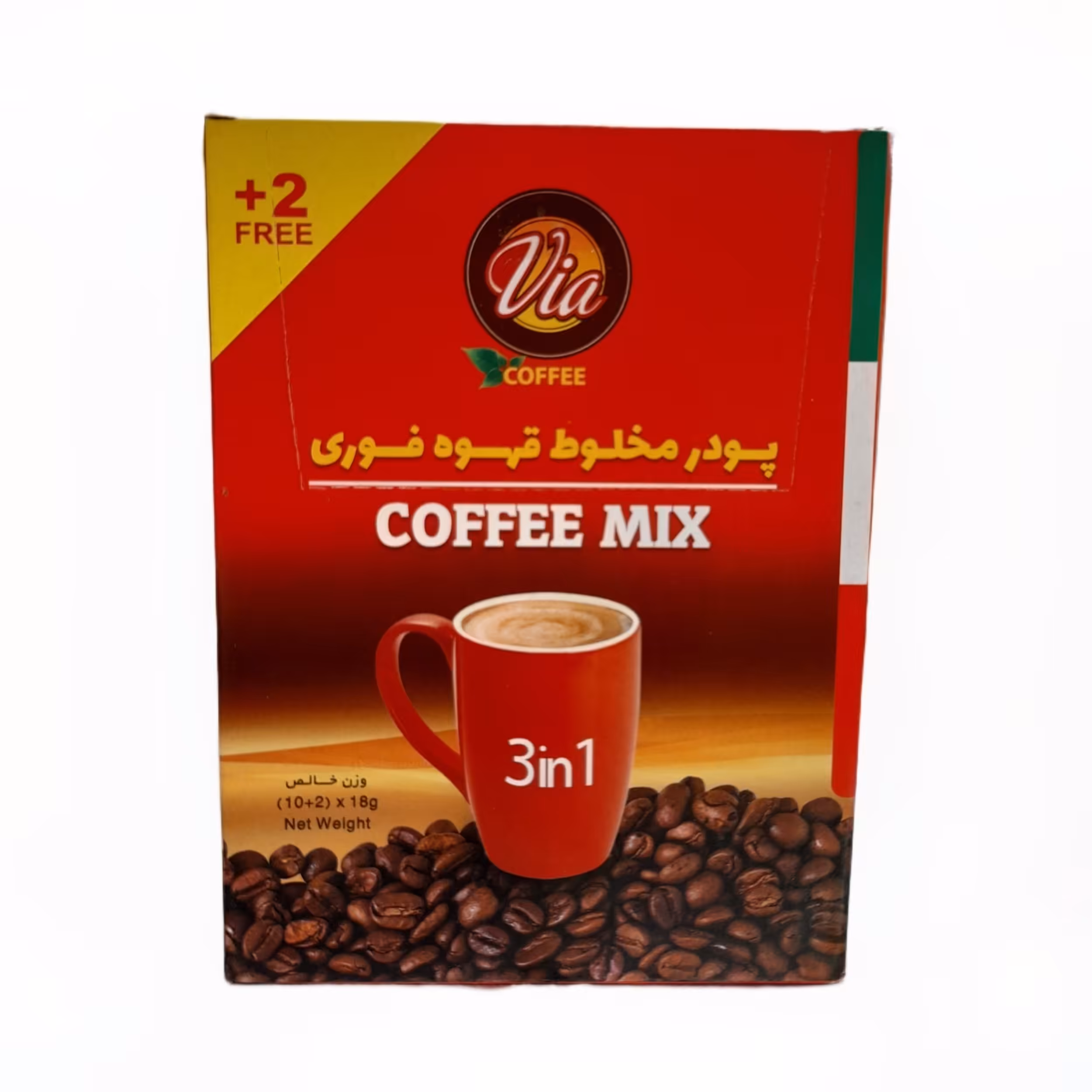 پودر مخلوط قهوه فوری بسته 12عددی