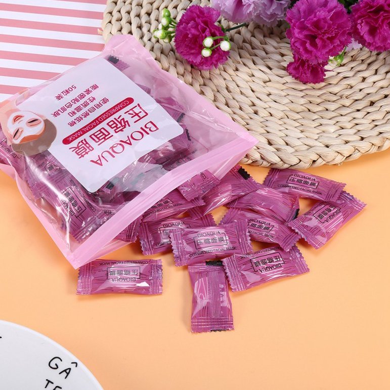 قرص ماسک فشرده ورقه ای 50 عددی بیواکوا