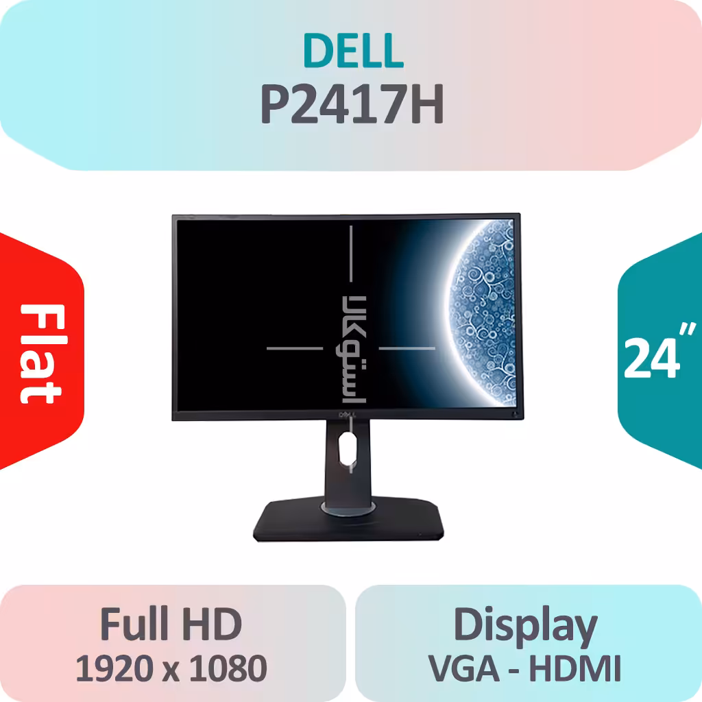 مانیتور استوک Dell P2417H سایز 24 اینچ Full HD