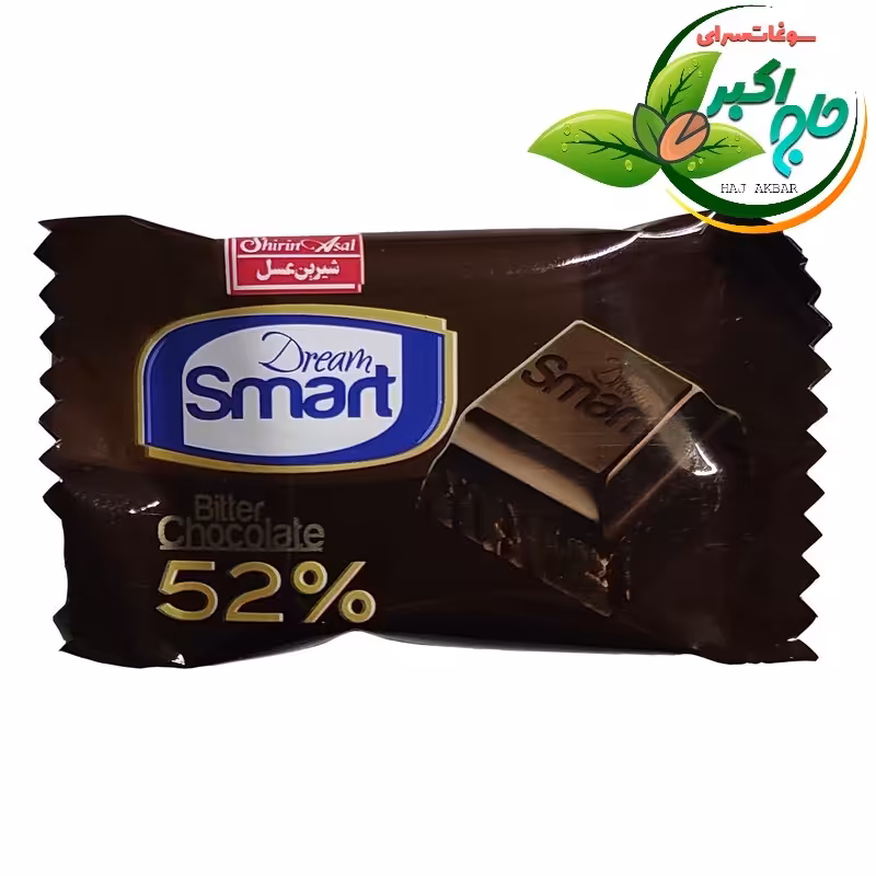 شکلات تلخ 52درصد دریم اسمارت شیرین عسل 
