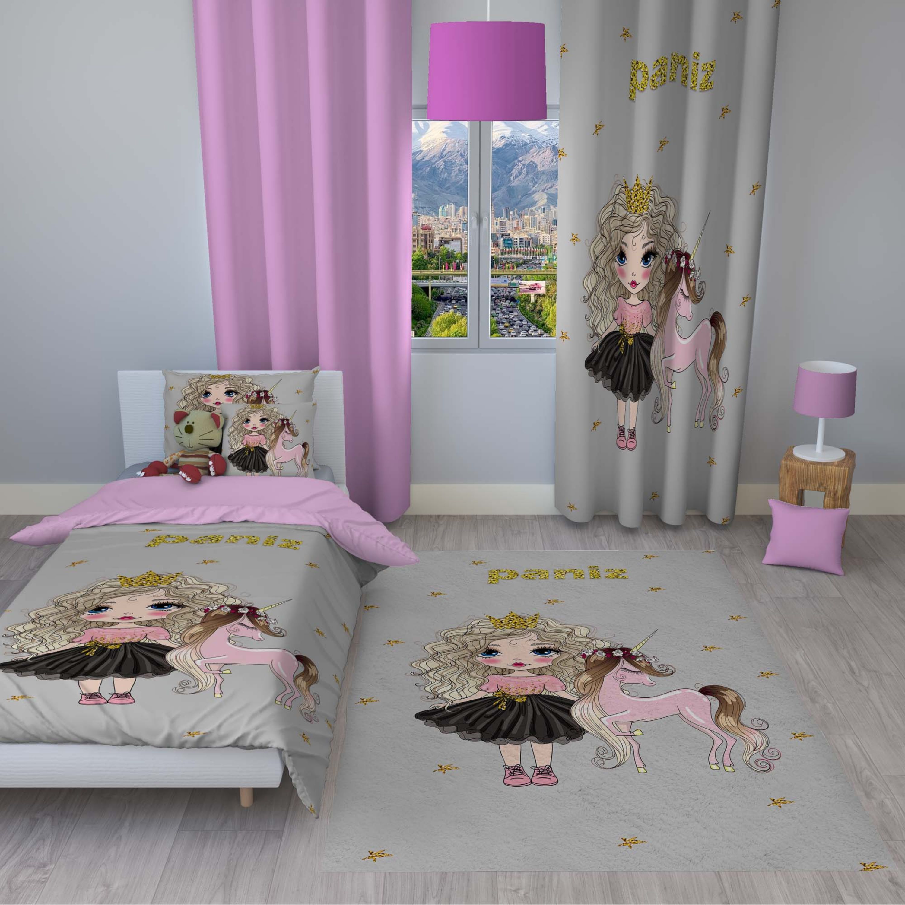 سرویس روتختی مدل c104 یک نفره 4 تکه سایز 140x230